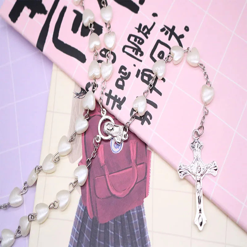 FREE Our Lady’s Pink Heart Catholic Rosary Prayer Beads