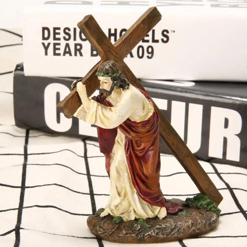 Jesus Carrying His Cross Resin Statue