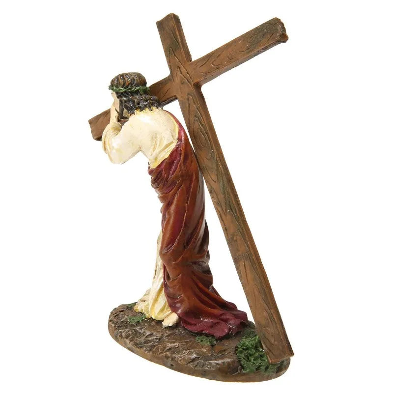Jesus Carrying His Cross Resin Statue