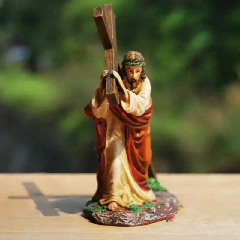 Jesus Carrying His Cross Resin Statue