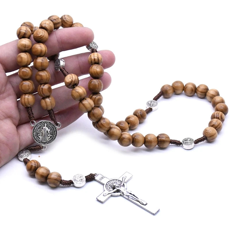 Handmade Brown Rosary Beads for Praying Men (Buy 2 Get 1 FREE)