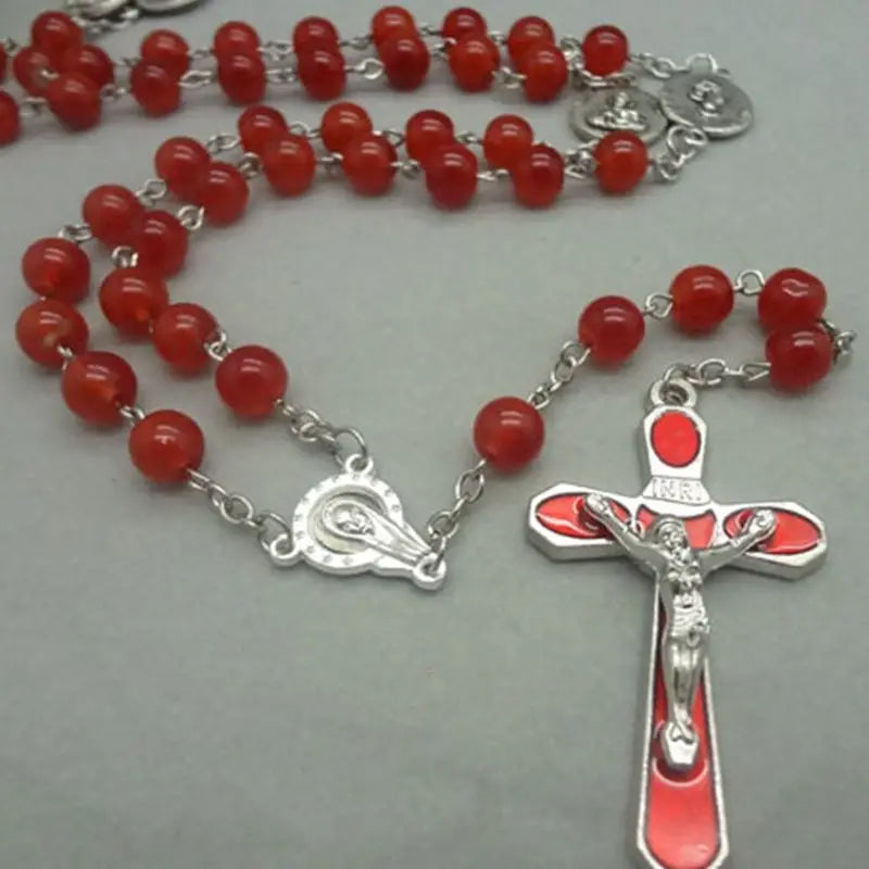 Transparent Red Crystal Rosary (Buy 2 Get 1 FREE)