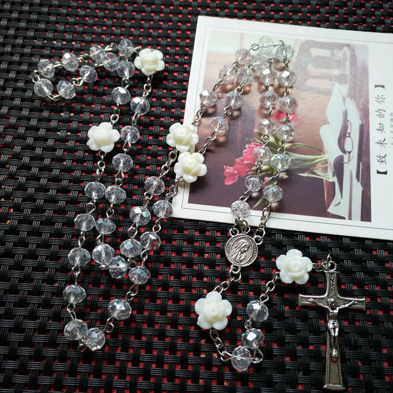 Vintage Crystal Rosary Beads for Catholic Men and Women (Buy 2 Get 2 FREE)