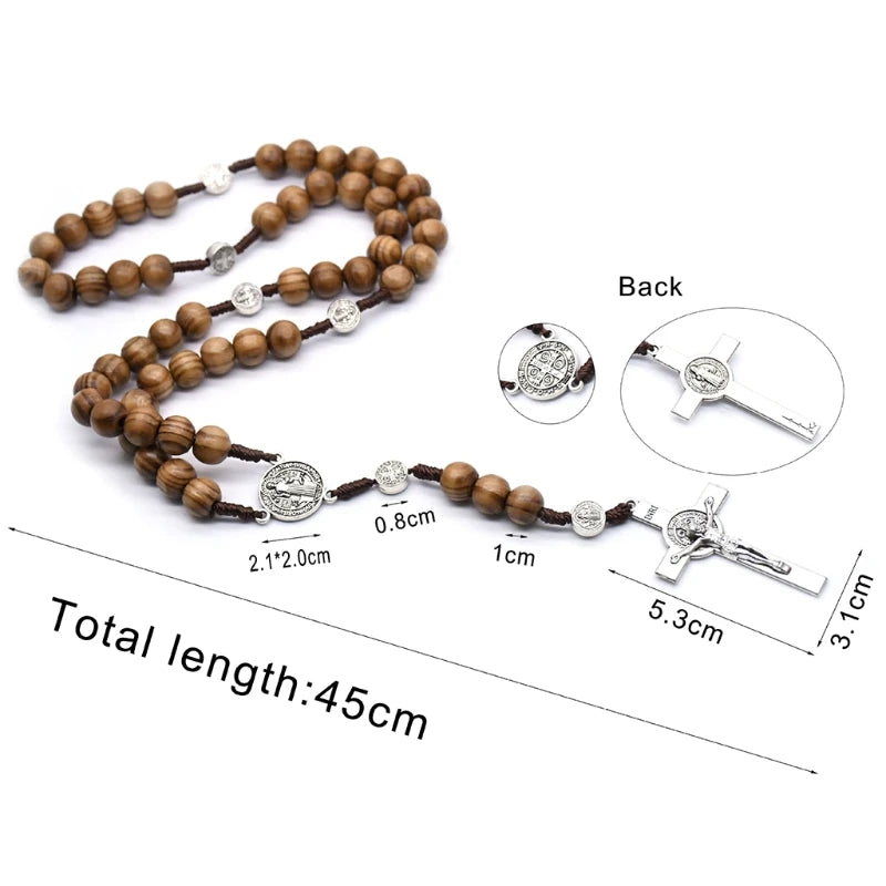 Handmade Brown Rosary Beads for Praying Men (Buy 2 Get 1 FREE)