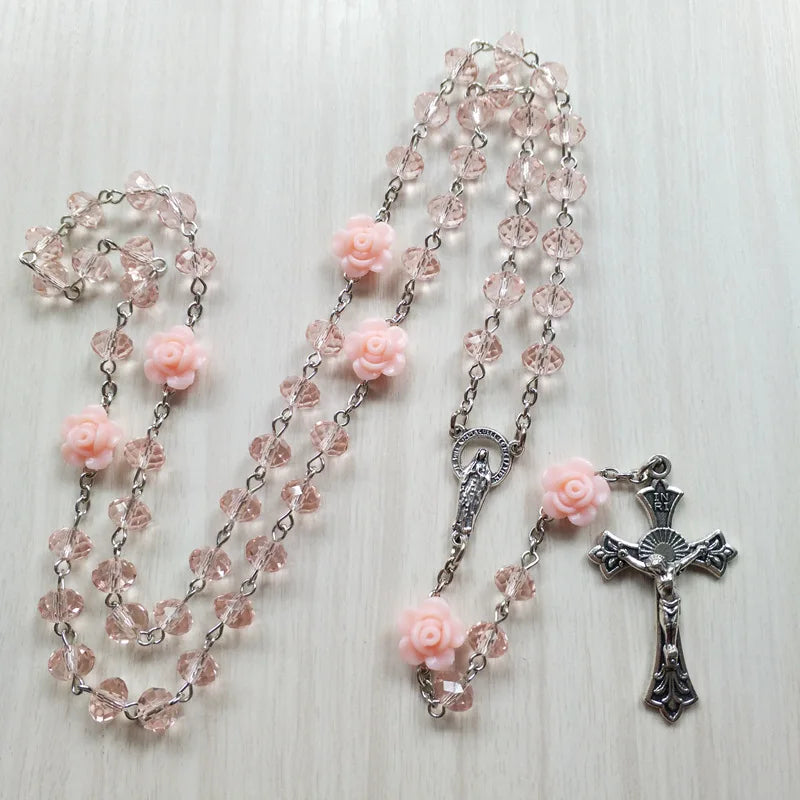 Vintage Crystal Rosary Beads for Catholic Men and Women (Buy 2 Get 2 FREE)