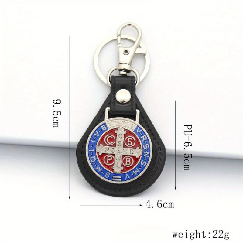 2-Piece St. Benedict Keychain Set – Protective Medal Keychain for Daily Faith