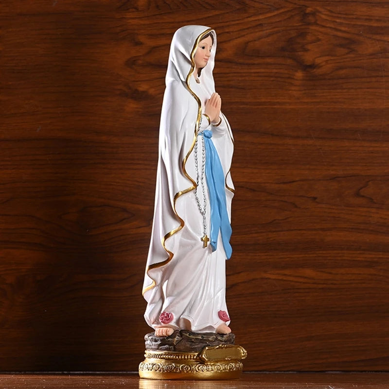 Larg Size 30cm Height Blessed Mother Mary Tabletop Statue (Get FREE Rosary)