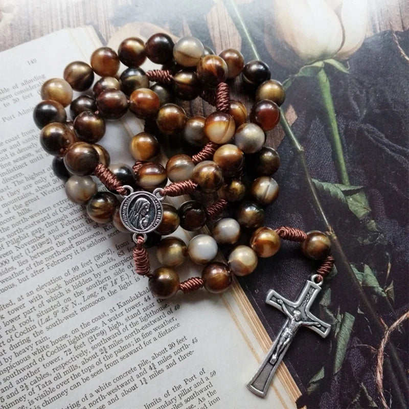 Brown Beads Handmade Rosary