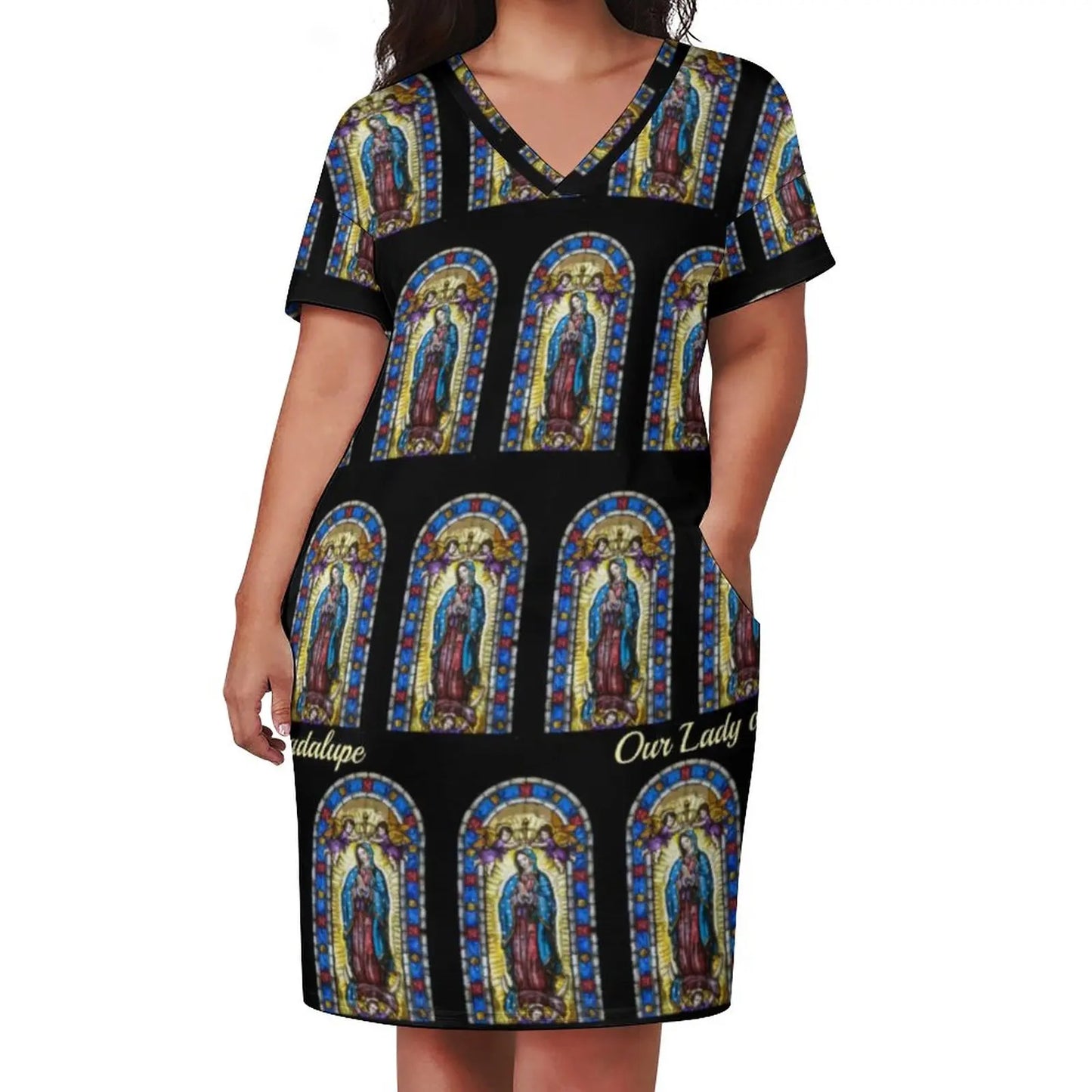 Our Lady of Guadalupe Short Sleeve Casual Style Dresses