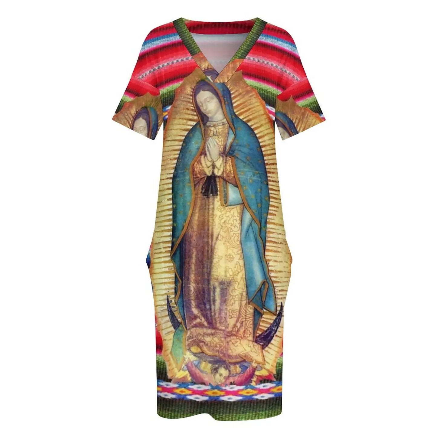 Our Lady of Guadalupe Short Sleeve Casual Style Dresses