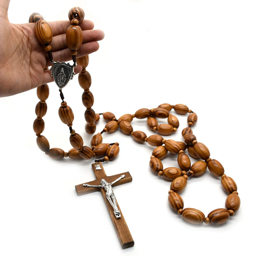 Big Wall Wooden Rosary Beads for Your Home, Office or Church