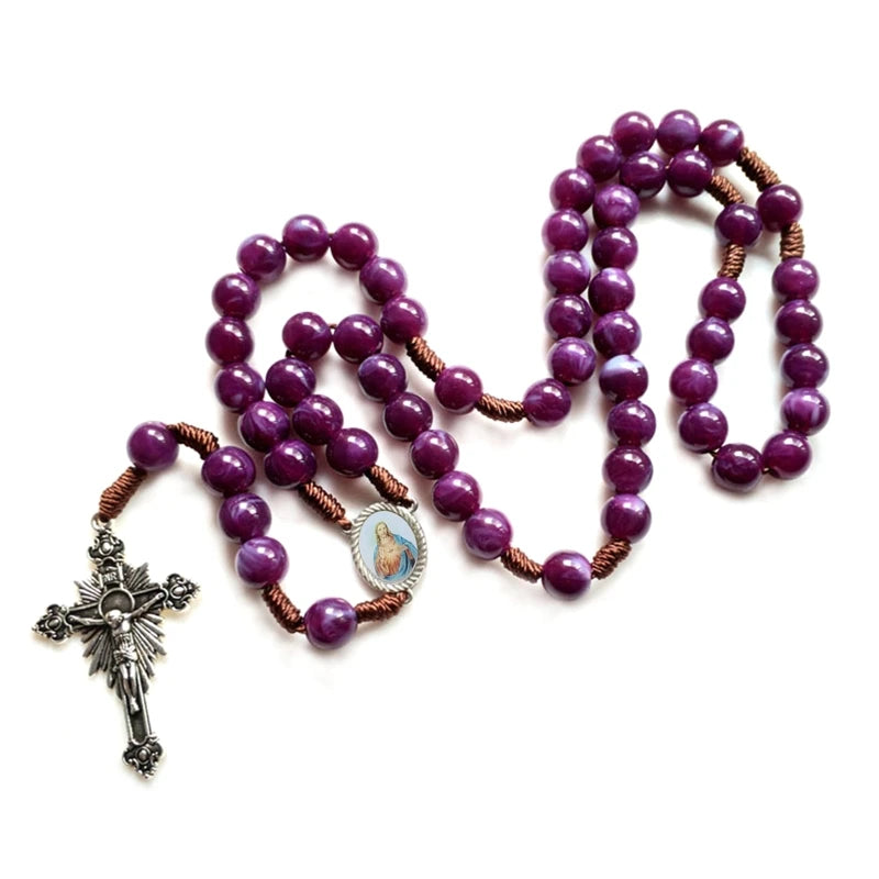 Vintage Sacred Heart of Jesus Rosary Beads (Buy 2 Get 1 FREE, Buy 5 Get 5 FREE, Buy 10 Get 15 FREE)