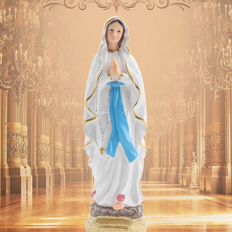 Larg Size 30cm Height Blessed Mother Mary Tabletop Statue (Get FREE Rosary)