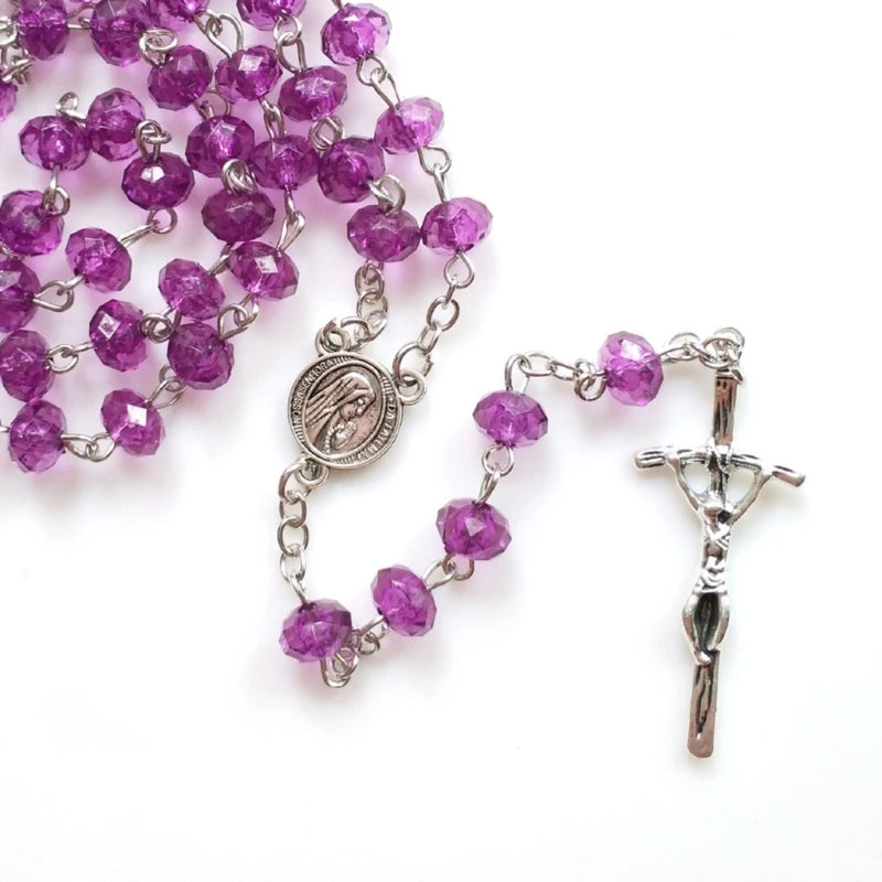 Handmade Purple Rosary Beads (Buy 2 Get 2 FREE)