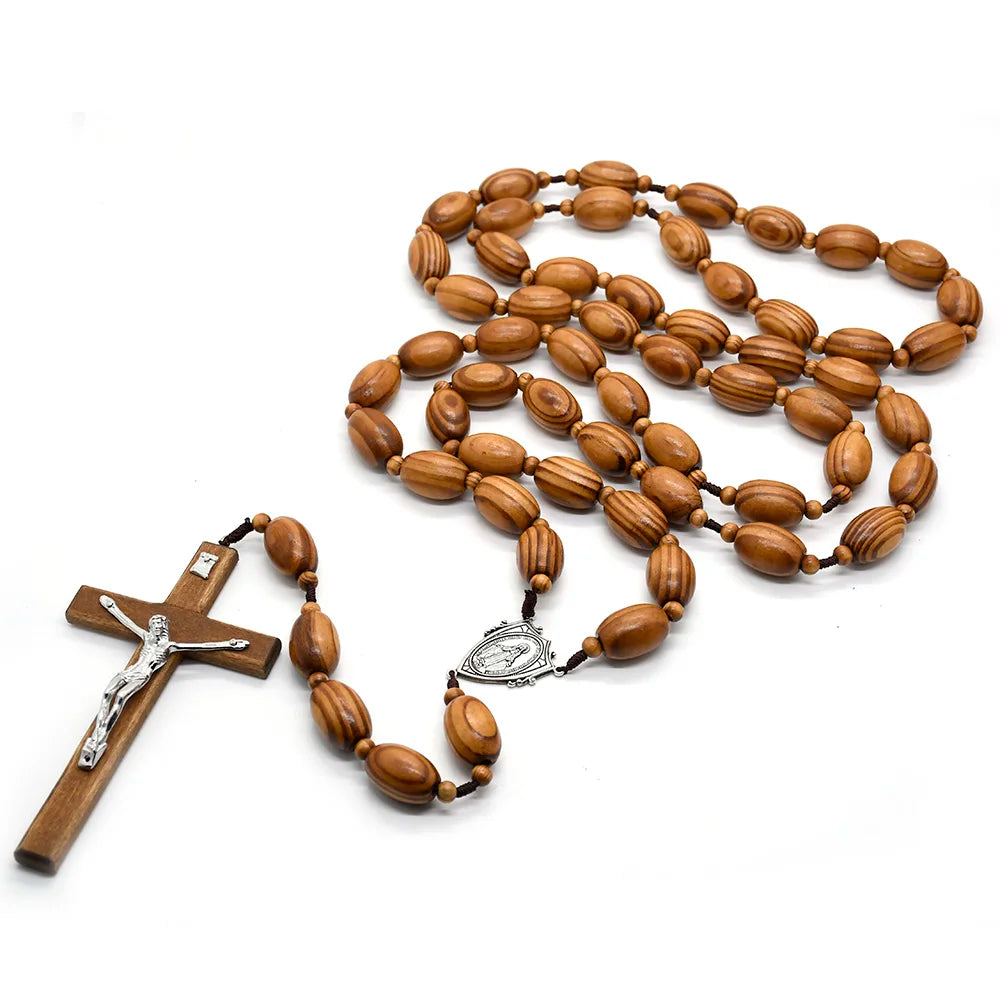 Big Wall Wooden Rosary Beads for Your Home, Office or Church