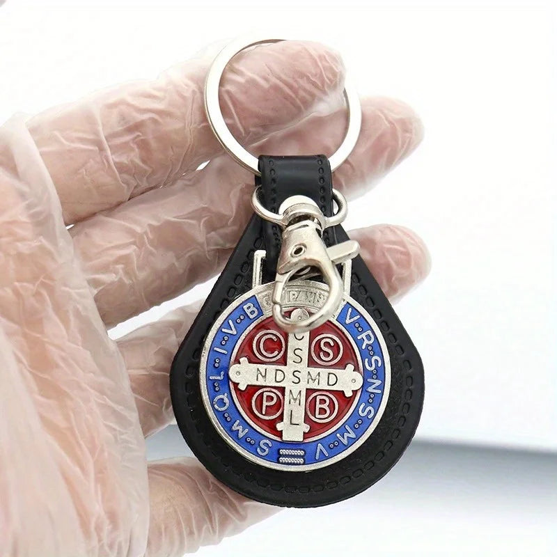 2-Piece St. Benedict Keychain Set – Protective Medal Keychain for Daily Faith