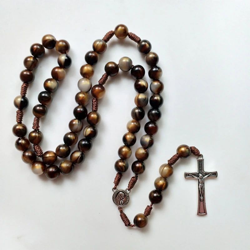 Brown Beads Handmade Rosary