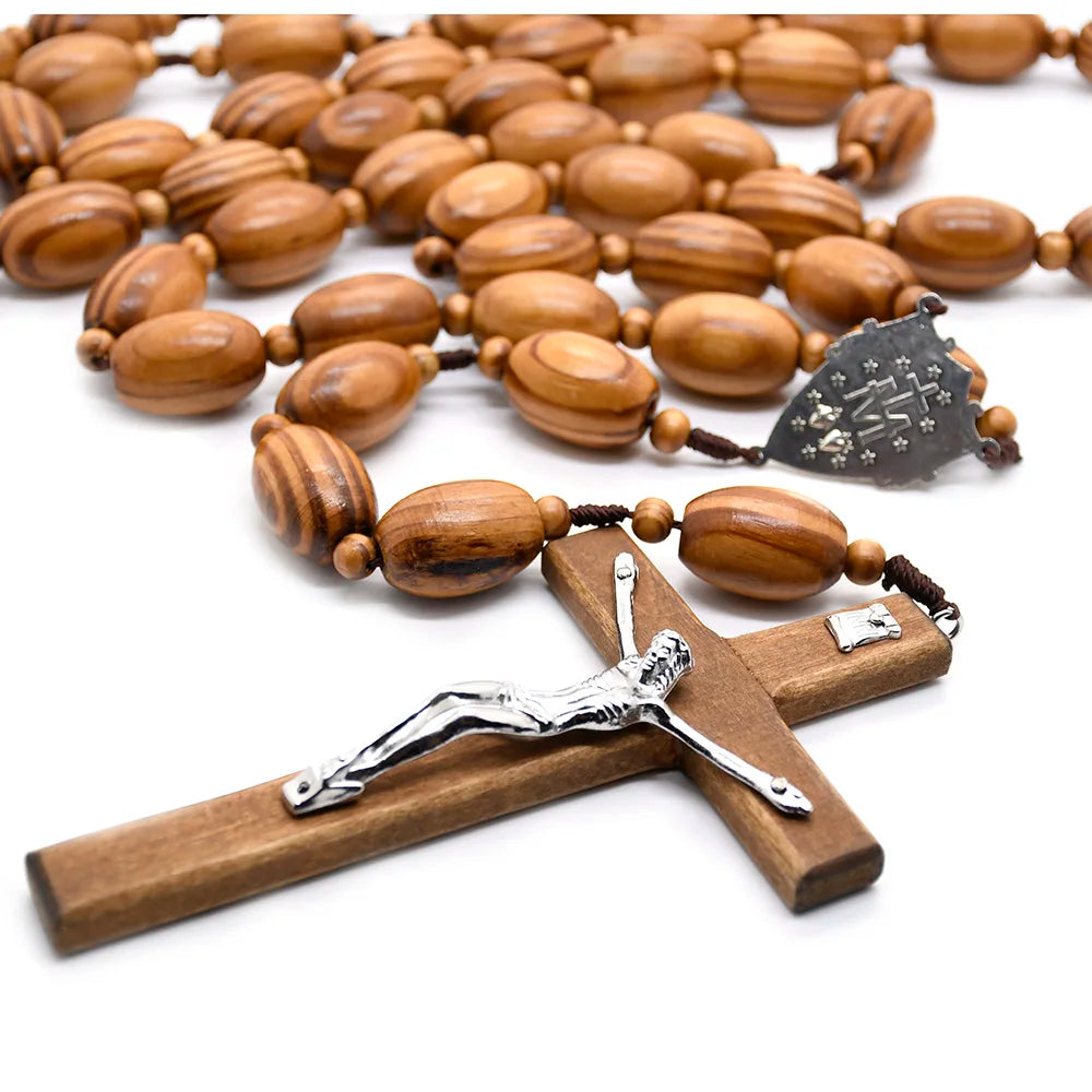 Big Wall Wooden Rosary Beads for Your Home, Office or Church