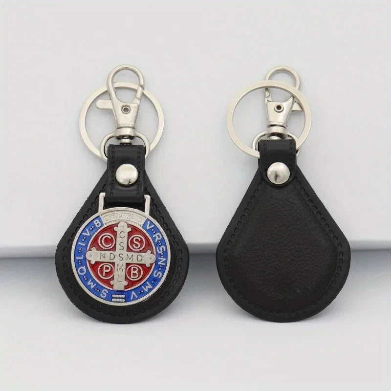 2-Piece St. Benedict Keychain Set – Protective Medal Keychain for Daily Faith