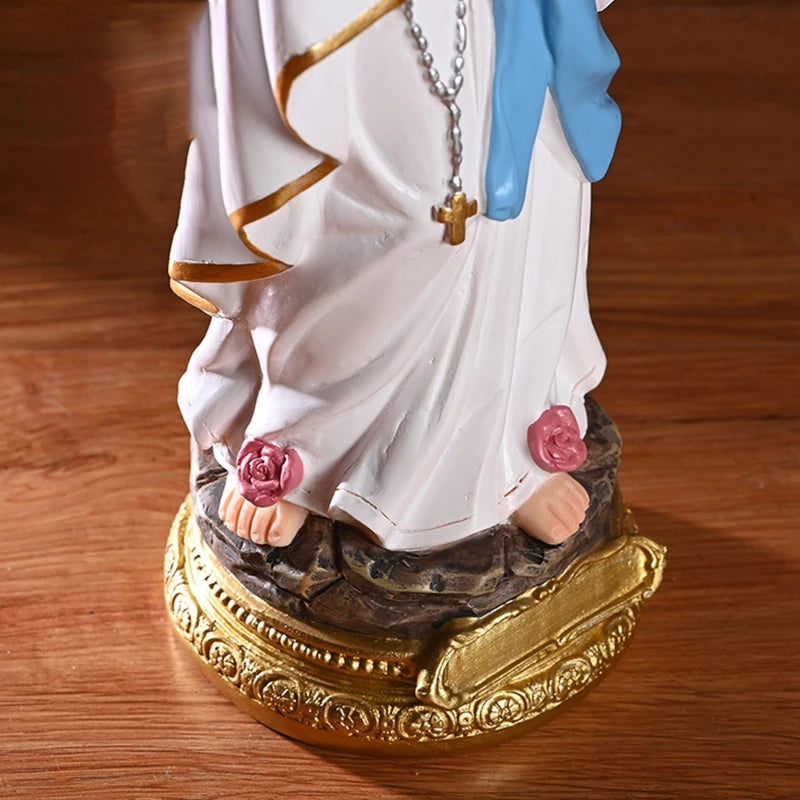 Larg Size 30cm Height Blessed Mother Mary Tabletop Statue (Get FREE Rosary)