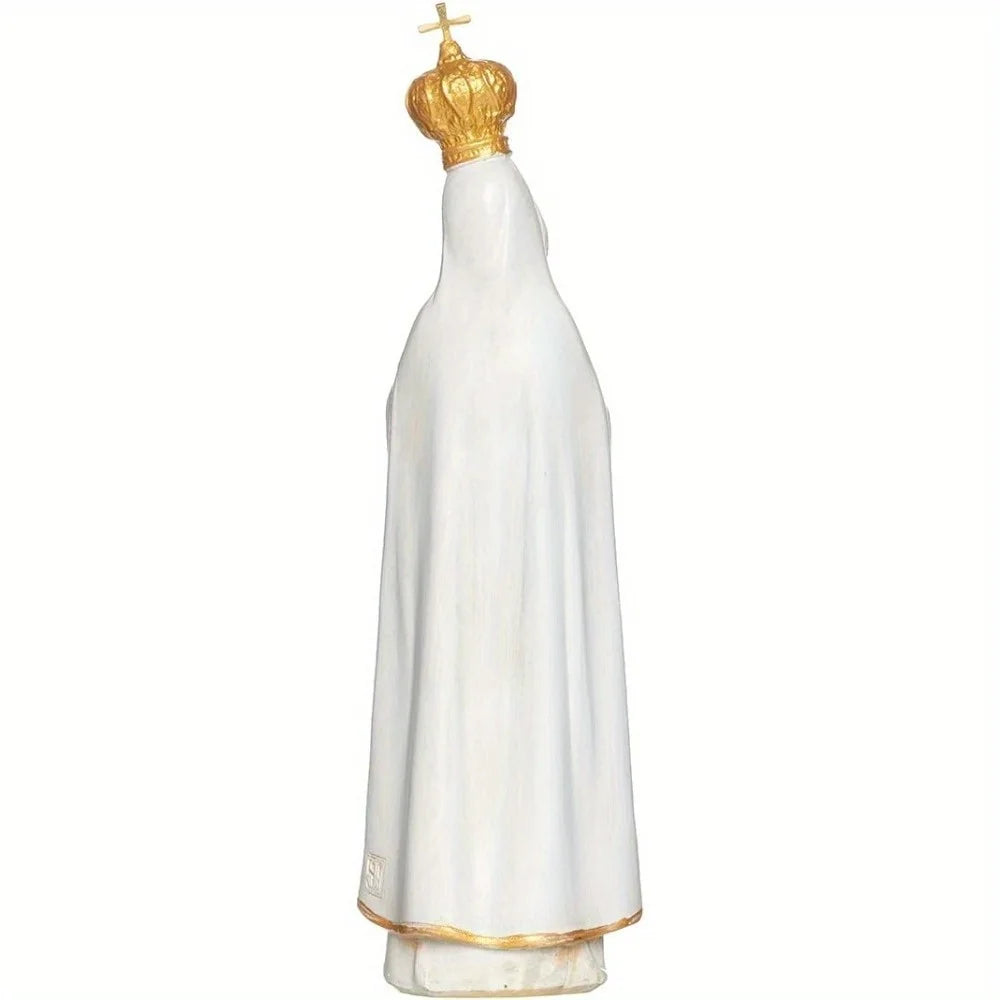 Blessed Virgin Mary Our Lady of Fatima Statue – Catholic Religious Décor (Free Rosary Included)