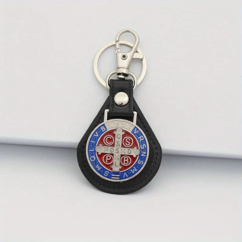 2-Piece St. Benedict Keychain Set – Protective Medal Keychain for Daily Faith