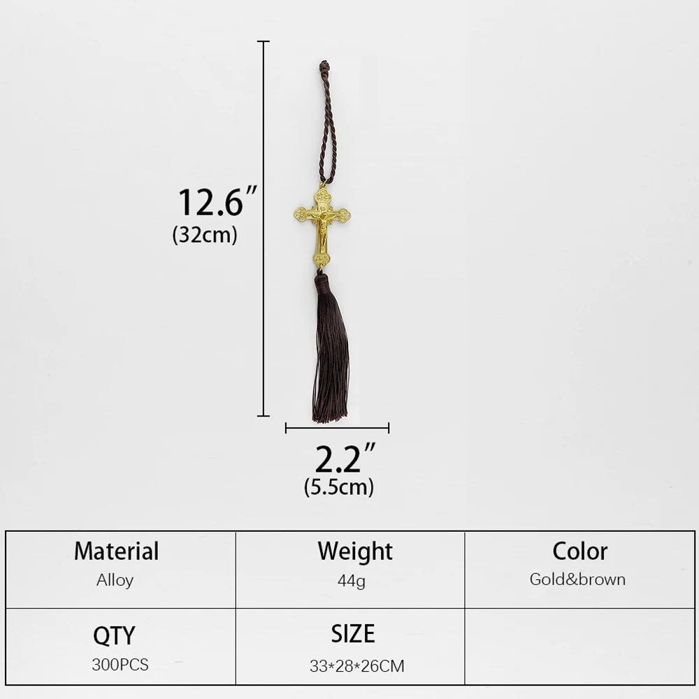 FREE Divine Protection Car Hanging Crucifix with Tassel