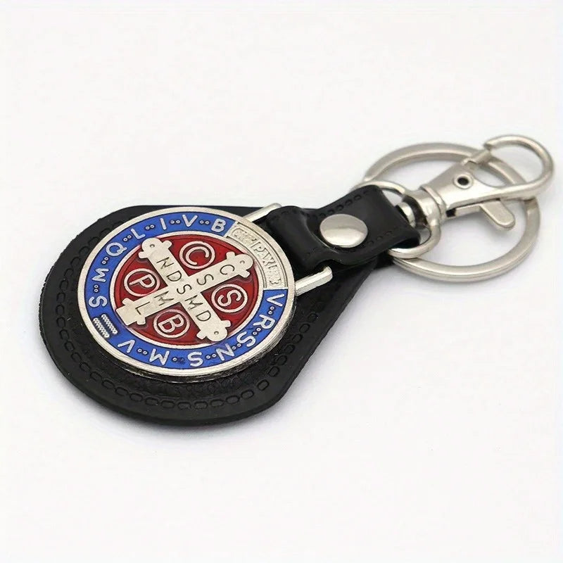 2-Piece St. Benedict Keychain Set – Protective Medal Keychain for Daily Faith