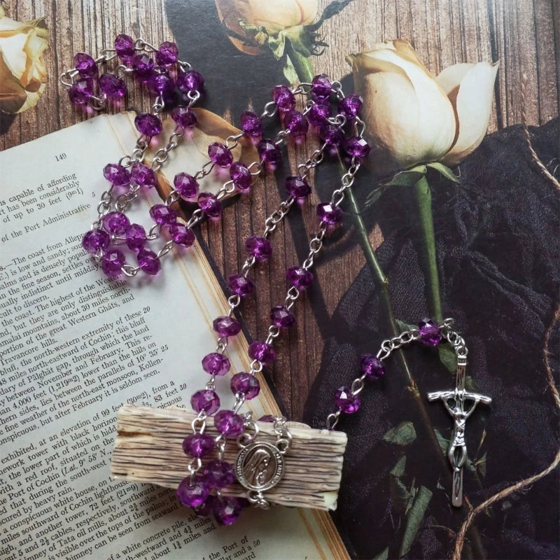 Handmade Purple Rosary Beads (Buy 2 Get 2 FREE)